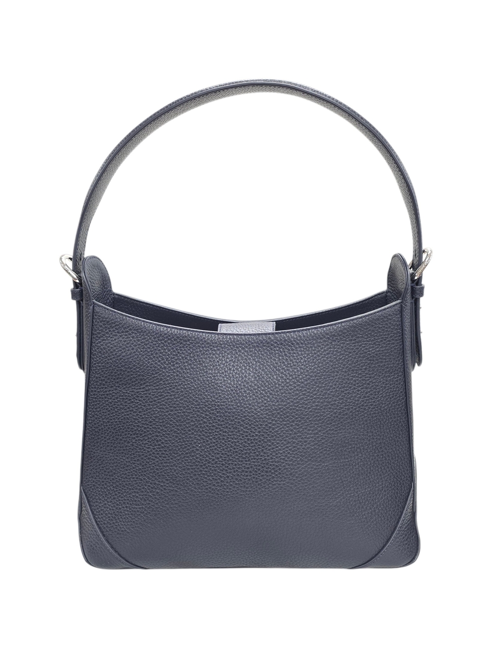 Aspiral Of London Pebbled Leather Topaz Hobo Bag - DARK NAVY BLUE - Picture 3 of 6